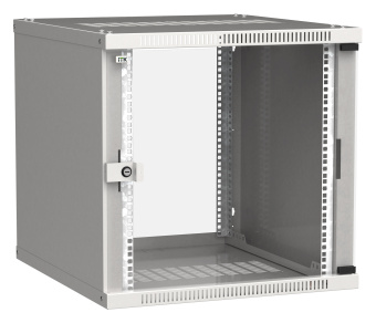 Шкаф коммутационный ITK Linea WE (LWE3-12U66-GF) настенный 12U 600x600мм пер.дв.стекл направл.под закл.гайки 50кг серый 550мм 200град. 585мм IP20 сталь - купить недорого с доставкой в интернет-магазине