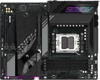 Материнская плата Gigabyte X870E A ELITE WIFI7 SocketAM5 AMD X870 4xDDR5 ATX AC`97 8ch(7.1) 2.5Gg RAID+HDMI - купить недорого с доставкой в интернет-магазине