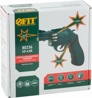 Отвертка аккум. FIT SD-4,8R аккум. патрон:шестигранник 6.35 мм (1/4) (80236) - купить недорого с доставкой в интернет-магазине