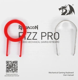 Клавиатура Redragon Fizz Pro механическая белый USB беспроводная BT/Radio for gamer для ноутбука LED (72598) кабель 1.8м - купить недорого с доставкой в интернет-магазине