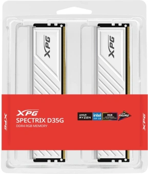 Память DDR4 2x8GB 3200MHz A-Data AX4U32008G16A-DTWHD35G XPG Spectrix D35G RGB RTL Gaming PC4-25600 CL16 DIMM 288-pin 1.35В single rank с радиатором Ret - купить недорого с доставкой в интернет-магазине