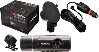 Видеорегистратор Artway AV-537 черный 2Mpix 1080x1920 1080p 170гр. - купить недорого с доставкой в интернет-магазине