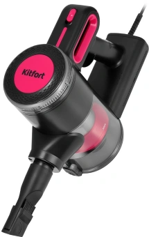 Пылесос Kitfort КТ-5515 600Вт черный/розовый - купить недорого с доставкой в интернет-магазине