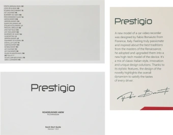 Видеорегистратор Prestigio RoadRunner 460W черный 5Mpix 1440x2560 1440p 140гр. Mstar SSC8629Q - купить недорого с доставкой в интернет-магазине