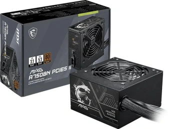 Блок питания MSI ATX 750W MAG A750BN PCIE5 II 80+ bronze (20+4pin) APFC 120mm fan 3xSATA RTL - купить недорого с доставкой в интернет-магазине