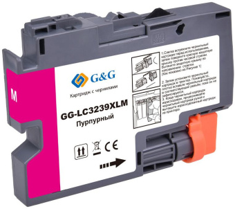 Картридж струйный G&G GG-LC3239XLM пурпурный (52мл) для Brother HL-J6000DW/J6100DW - купить недорого с доставкой в интернет-магазине