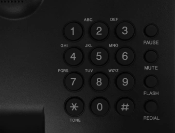 Телефон проводной Sanyo RA-S204B черный - купить недорого с доставкой в интернет-магазине