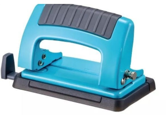 Дырокол Kw-Trio Classic Mini 09065BLUE макс.:10лист. металл синий отв.:2 с линейкой - купить недорого с доставкой в интернет-магазине
