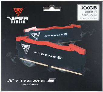 Память DDR5 2x16GB 7600MHz Patriot PVX532G76C36K Viper Xtreme 5 RTL Gaming PC5-60800 CL36 DIMM ECC 288-pin 1.1В с радиатором Ret - купить недорого с доставкой в интернет-магазине