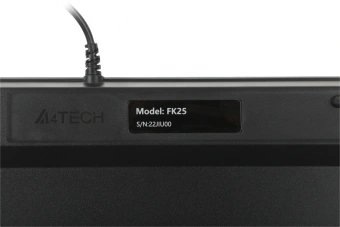 Клавиатура A4Tech FK25 черный/серый USB slim (FK25 BLACK) кабель 1.5м - купить недорого с доставкой в интернет-магазине