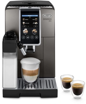 Кофемашина Delonghi Dinamica Plus ECAM380.95.TB 1450Вт черный/серый - купить недорого с доставкой в интернет-магазине