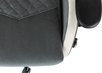 Кресло игровое Knight Regal Fabric серый/светло-серый искусственная замша крестов. металл - купить недорого с доставкой в интернет-магазине