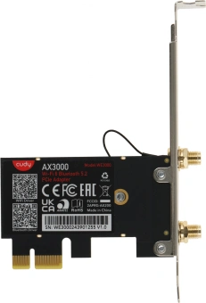 Сетевой адаптер Wi-Fi + Bluetooth Cudy WE3000 АХ5400 PCI Express (ант.внеш.съем) 2ант. - купить недорого с доставкой в интернет-магазине