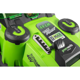Газонокосилка роторная Greenworks G40LM49DBK4 (2500207VB) - купить недорого с доставкой в интернет-магазине