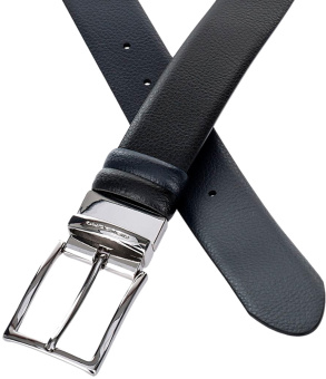 Ремень мужской Piquadro Modus CU4209MO/NBLU черный/темно-синий натур.кожа - купить недорого с доставкой в интернет-магазине
