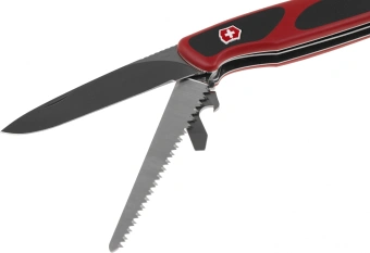 Нож перочинный Victorinox RangerGrip 55 (0.9563.C) 130мм 12функц. красный/черный карт.коробка - купить недорого с доставкой в интернет-магазине