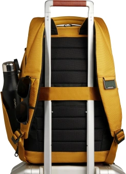 Рюкзак мужской Piquadro Lyss CA6928S143BM/G желтый полиэстер/натур.кожа - купить недорого с доставкой в интернет-магазине
