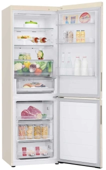 Холодильник LG GC-B459AEMW 2-хкамерн. бежевый инвертер - купить недорого с доставкой в интернет-магазине