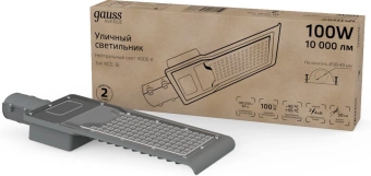 Светильник уличный Gauss Avenue 100Вт ламп.:1шт черный/серый (629534200) - купить недорого с доставкой в интернет-магазине