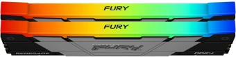 Память DDR4 2x8GB 4600МГц Kingston KF446C19RB2AK2/16 Fury Renegade RGB RTL Gaming PC4-36800 CL19 DIMM 288-pin 1.5В kit single rank с радиатором Ret - купить недорого с доставкой в интернет-магазине