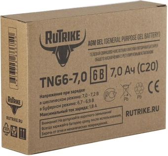 Батарея для ИБП Rutrike TNG6-7,0 6В 7Ач - купить недорого с доставкой в интернет-магазине