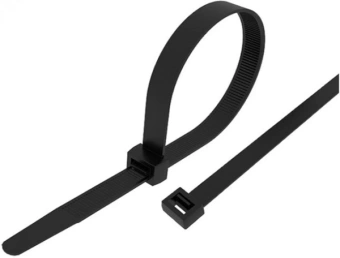 Стяжка пластиковая Rexant 87-1302 300x4.8мм (упак:100шт) нейлон внешний (-60/+85) черный - купить недорого с доставкой в интернет-магазине