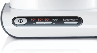 Чайник электрический Bosch TWK8611P 1.5л. 2400Вт белый/серебристый корпус: пластик/металл - купить недорого с доставкой в интернет-магазине