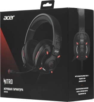Наушники с микрофоном Acer Nitro OHW306 черный 2.1м мониторные оголовье (ZL.HDSEE.00E) - купить недорого с доставкой в интернет-магазине