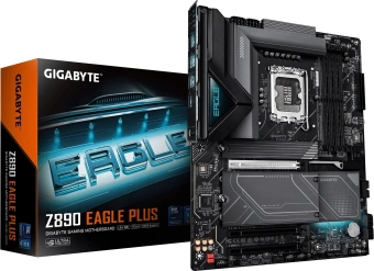 Материнская плата Gigabyte Z890 EAGLE PLUS Soc-1851 Intel Z890 4xDDR5 ATX AC`97 8ch(7.1) 2.5Gg RAID - купить недорого с доставкой в интернет-магазине