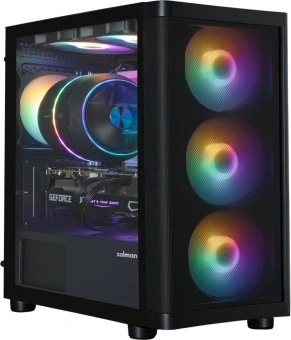 Корпус Zalman M4 SE черный без БП mATX 6x120mm 2xUSB2.0 1xUSB3.0 audio bott PSU - купить недорого с доставкой в интернет-магазине