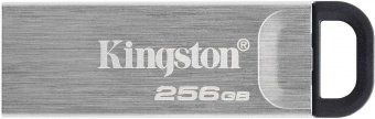 Флеш Диск Kingston 256Gb DataTraveler Kyson DTKN/256GB USB3.1 серебристый/черный - купить недорого с доставкой в интернет-магазине