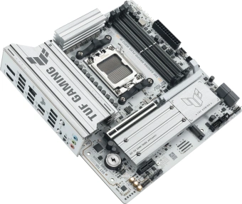 Материнская плата Asus TUF GAMING B850M-PLUS WIFI7 W SocketAM5 AMD B850 4xDDR5 mATX AC`97 8ch(7.1) 2.5Gg RAID+HDMI+DP - купить недорого с доставкой в интернет-магазине