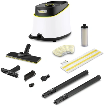 Пароочиститель напольный Karcher EasyFix SC 3 Deluxe 1900Вт белый - купить недорого с доставкой в интернет-магазине