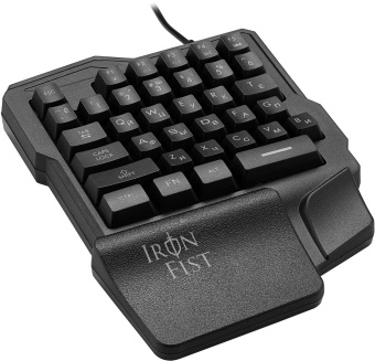 Игровой блок Оклик 701G IRON FIST черный USB for gamer LED (подставка для запястий) (1196590) кабель 1.8м - купить недорого с доставкой в интернет-магазине