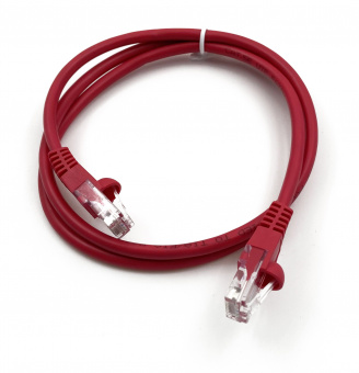 Патч-корд Buro UTP 4 пары cat5E CCA molded 1м красный RJ-45 (m)-RJ-45 (m) - купить недорого с доставкой в интернет-магазине