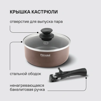 Набор посуды Rondell Kortado RDA-1012 5 предметов - купить недорого с доставкой в интернет-магазине