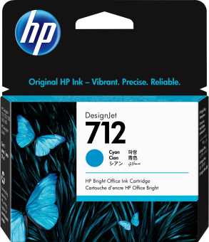 Картридж струйный HP 712 3ED67A голубой (29мл) для HP DJ Т230/630 - купить недорого с доставкой в интернет-магазине
