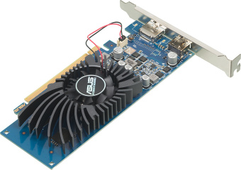 Видеокарта Asus PCI-E 3.0 GT1030-2G-BRK NVIDIA GeForce GT 1030 2Gb 64bit GDDR5 1228/6008 HDMIx1 DPx1 HDCP Ret low profile - купить недорого с доставкой в интернет-магазине