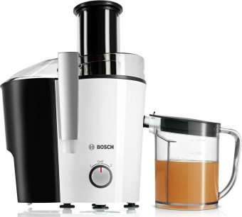 Соковыжималка центробежная Bosch VitaJuice MES25A0 700Вт рез.сок.:1250мл. белый/черный - купить недорого с доставкой в интернет-магазине