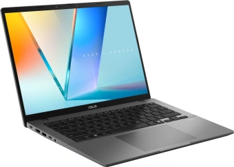 Ноутбук Asus VivoBook S14 S3407QA-SF044W Snapdragon X X1-26-100 16Gb SSD1Tb Qualcomm Adreno 14" OLED FHD+ (1920x1200) Windows 11 Home grey WiFi BT Cam (90NB16B2-M004B0) - купить недорого с доставкой в интернет-магазине