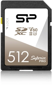Флеш карта SDXC 512GB Silicon Power SP512GBSDXJV6V10 Superior Pro V60 w/o adapter - купить недорого с доставкой в интернет-магазине