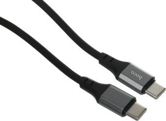 Кабель Hoco Spear X86 TYPE-C TO TYPE-C USB Type-C (m)-USB Type-C (m) 1м черный коробка - купить недорого с доставкой в интернет-магазине