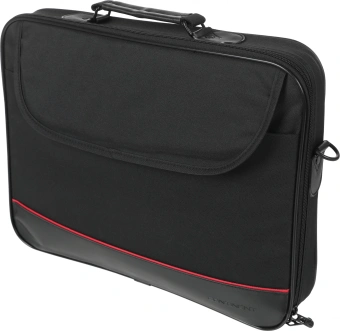 Сумка для ноутбука 15.6" Continent CC-100 BK черный/красный полиэстер - купить недорого с доставкой в интернет-магазине