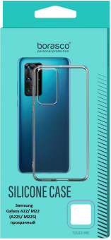 Чехол (клип-кейс) BoraSCO для Samsung Galaxy A22/M22 Silicone Case прозрачный (40289) - купить недорого с доставкой в интернет-магазине
