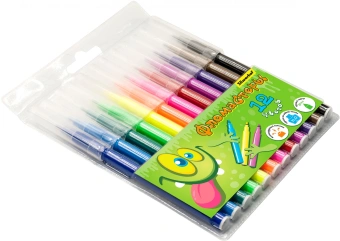 Фломастеры Silwerhof Монстрики 9мм 145мм круг. пулевидный пиш. наконечник Вентилируемый 12цв. пакет с европодвесом - купить недорого с доставкой в интернет-магазине