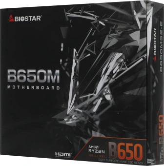 Материнская плата Biostar B650MS2-E Socket AM5 AMD B650 2xDDR5 mATX AC`97 8ch(7.1) 2.5Gg RAID+HDMI+DP - купить недорого с доставкой в интернет-магазине