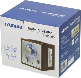 Радиоприемник настольный Hyundai H-SRS200 вишня USB SD/microSD - купить недорого с доставкой в интернет-магазине