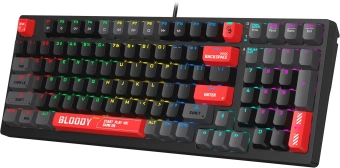 Клавиатура A4Tech S98 механическая красный/красный USB for gamer LED (S98 RED) кабель 1.8м - купить недорого с доставкой в интернет-магазине