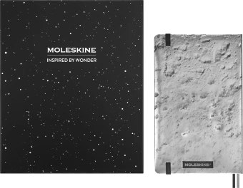 Набор Moleskine Limited Edition NASA-inspired блокнот/4 карандаша/ 2 шильда/подар.коробка Large линейка серебристый - купить недорого с доставкой в интернет-магазине