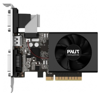 Видеокарта Palit PCI-E PA-GT730K-2GD3H NVIDIA GeForce GT 730 2Gb 64bit DDR3 902/1804 DVIx1 HDMIx1 CRTx1 HDCP Ret - купить недорого с доставкой в интернет-магазине
